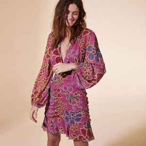 FARM Rio Floral Sparkle Mini Dress Size XL